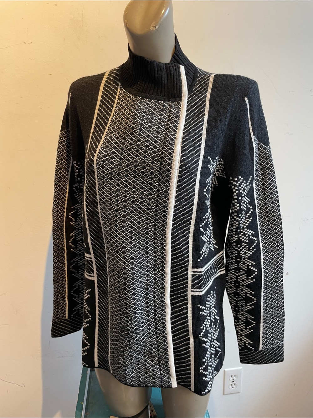Pendleton full zip sweater ski